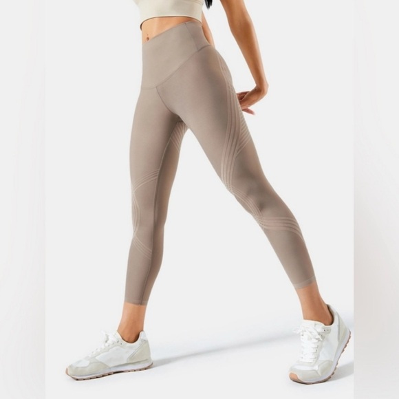 Fanka Body Sculpt Resistance Leggings Reversible Wear  Tan Size S - Picture 1 of 11